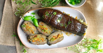 Квашеные баклажаны фаршированные овощами на зиму
