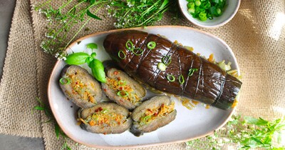 Квашеные баклажаны фаршированные овощами на зиму