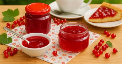 Желе из красной смородины на зиму без желатина
