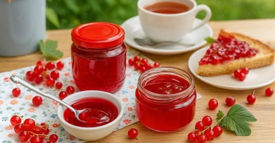 Желе из красной смородины на зиму без желатина