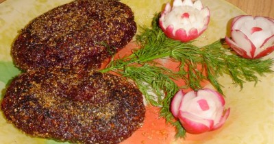 Постные свекольные котлеты овощные с манкой