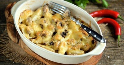 Хрустящая картошка с грибами