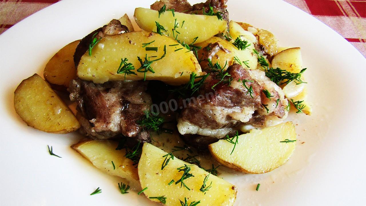 Свиные ребрышки в духовке с картошкой рецепты с фото простые и вкусные