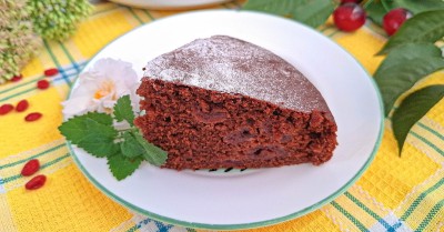 Шоколадный манник с какао на молоке