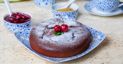 Шоколадный манник с какао на молоке