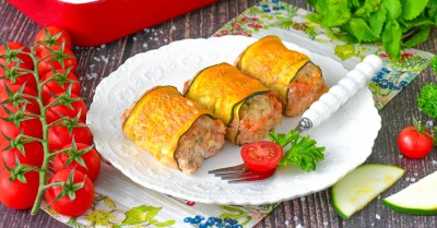 Голубцы из кабачков и фарша