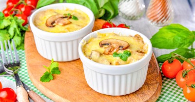Жульен с курицей грибами и сыром