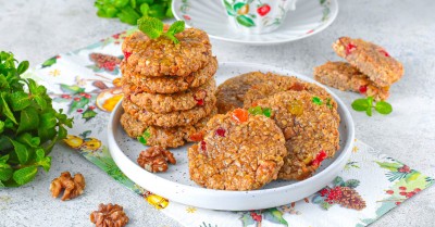 Овсяное печенье без муки и масла