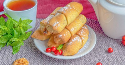 Трубочки с орехами