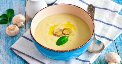 Суп пюре из шампиньонов с картофелем и сливками