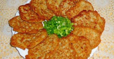 Котлеты из одних овсяных хлопьев без муки и крахмала