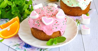 Кулич пасхальный с желатином