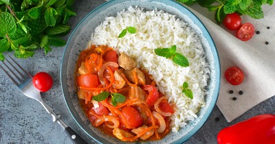 Гуляш с рисом