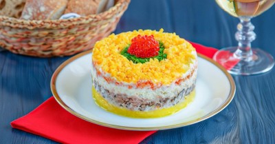 Салат Мимоза с тунцом