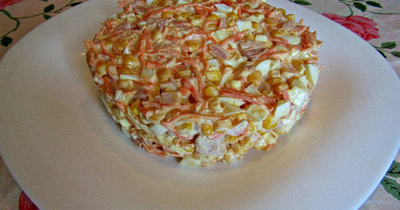 Салат с копченой курицей и морковью по-корейски