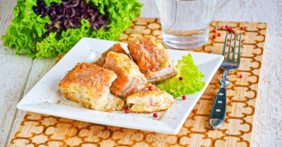 Морской окунь жареный простой ужин на каждый день