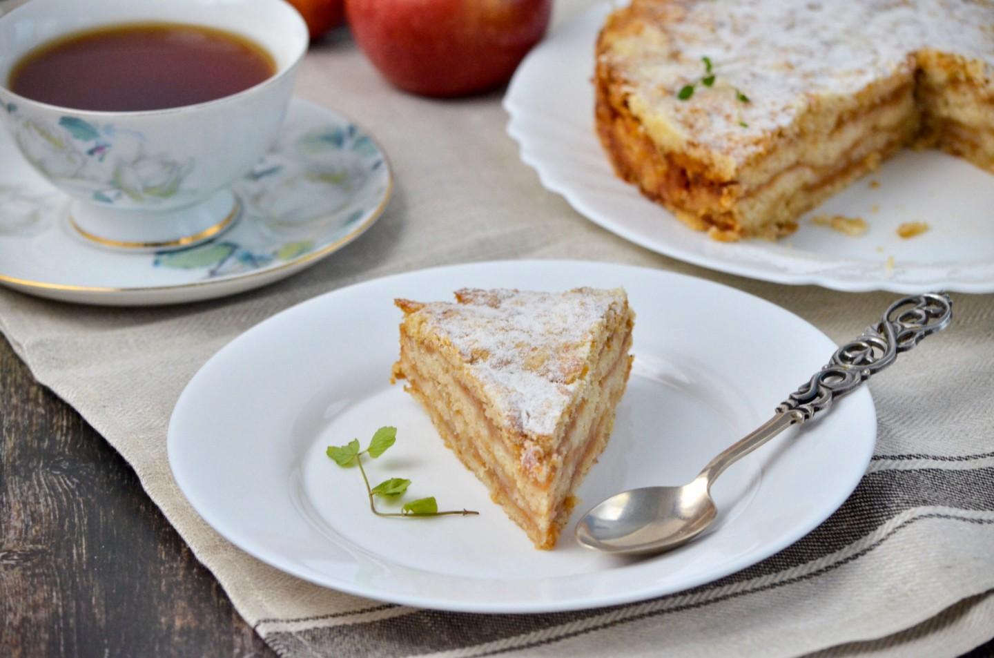 Насыпной яблочный пирог - 2 вариант