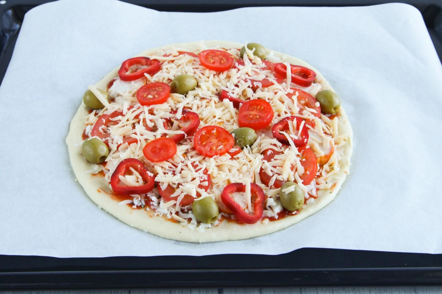рецепт пиццы с луком и перцем фото 96