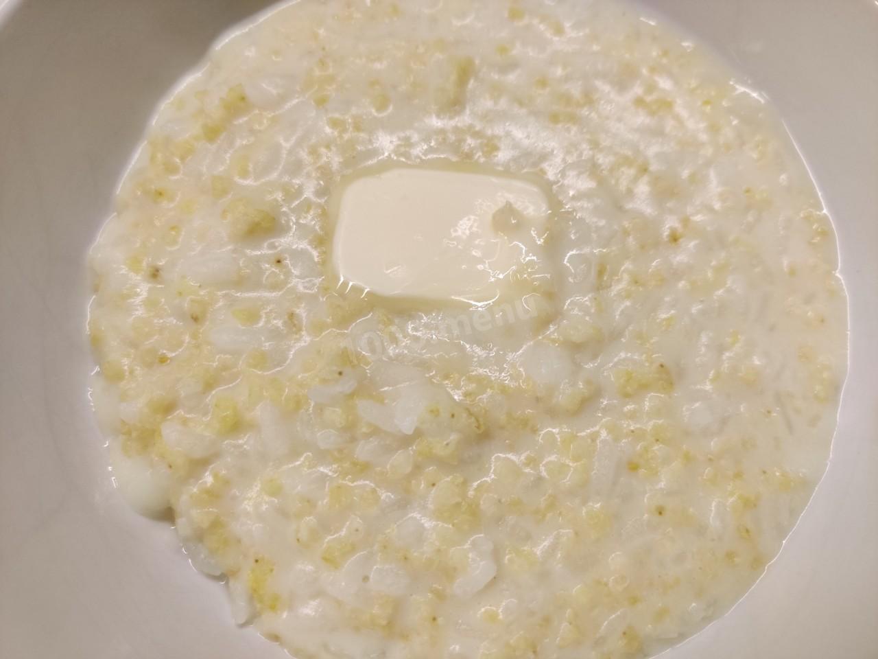 Каша рисово-пшенная на молоке