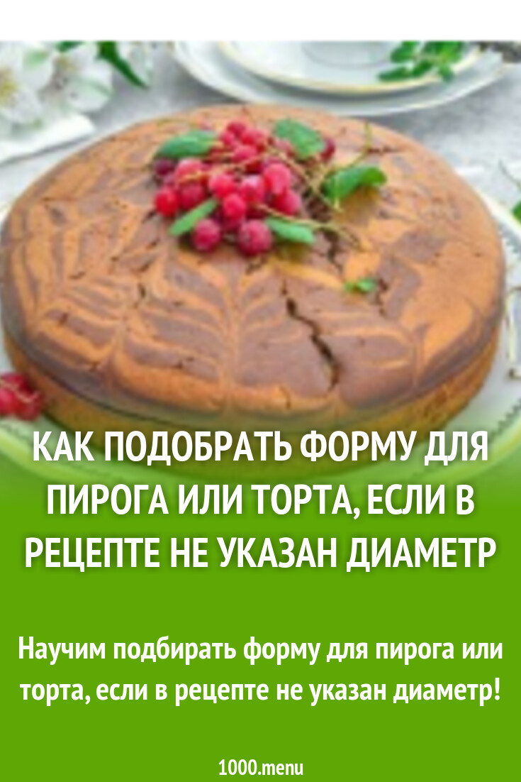 Пересчет ингредиентов для формы другого размера - 1000.menu