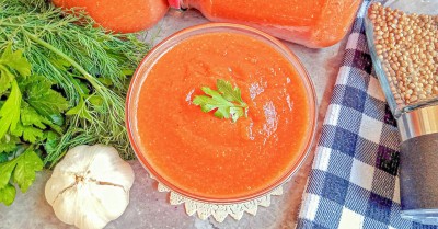 Кетчуп из кабачков на зиму с томатной пастой