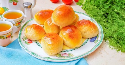 Пирожки с капустой мясом в духовке
