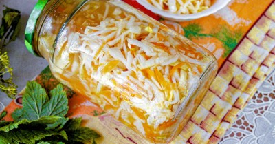 Капуста в литровых банках на зиму