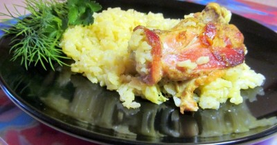 Курица в молоке с рисом в мультиварке