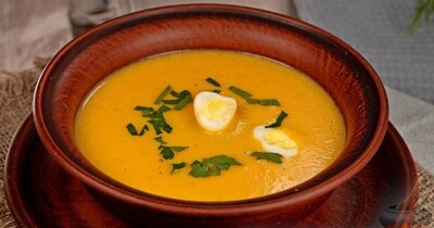 Картофельно-морковный суп с плавлеными сырками