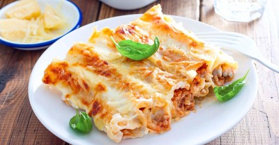 Каннеллони с фаршем в духовке