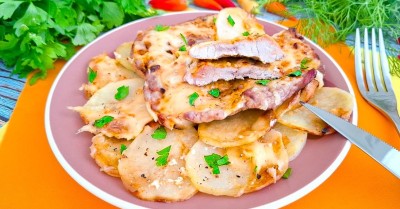 Мясо по французски в аэрогриле из свинины