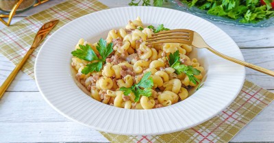 Макароны по флотски в мультиварке с сочным фаршем
