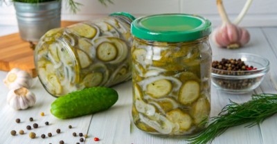Салат Нежинский из огурцов на зиму