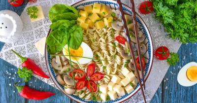Сырный рамен с сыром