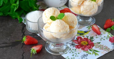 Мороженое из молока и сахара