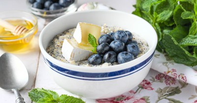 Овсянка с сыром и маком