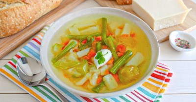 Суп из зеленой стручковой фасоли
