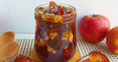 Варенье из яблок с грецкими орехами