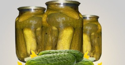 Маринованные огурцы с аспирином и лимонной кислотой  на зиму
