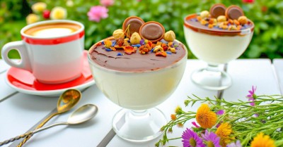 Десерт Птичье молоко из сметаны с желатином