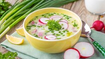 Окрошка на молоці