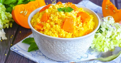 Пшенная каша с тыквой на молоке