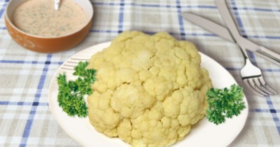 Цветная капуста с солью вареная