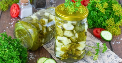 Огурцы кубиками на зиму для салатов