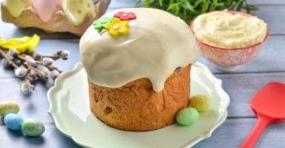 Глазурь для кулича из сгущенки и сухого молока