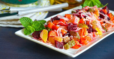 Классический винегрет с квашеной капустой