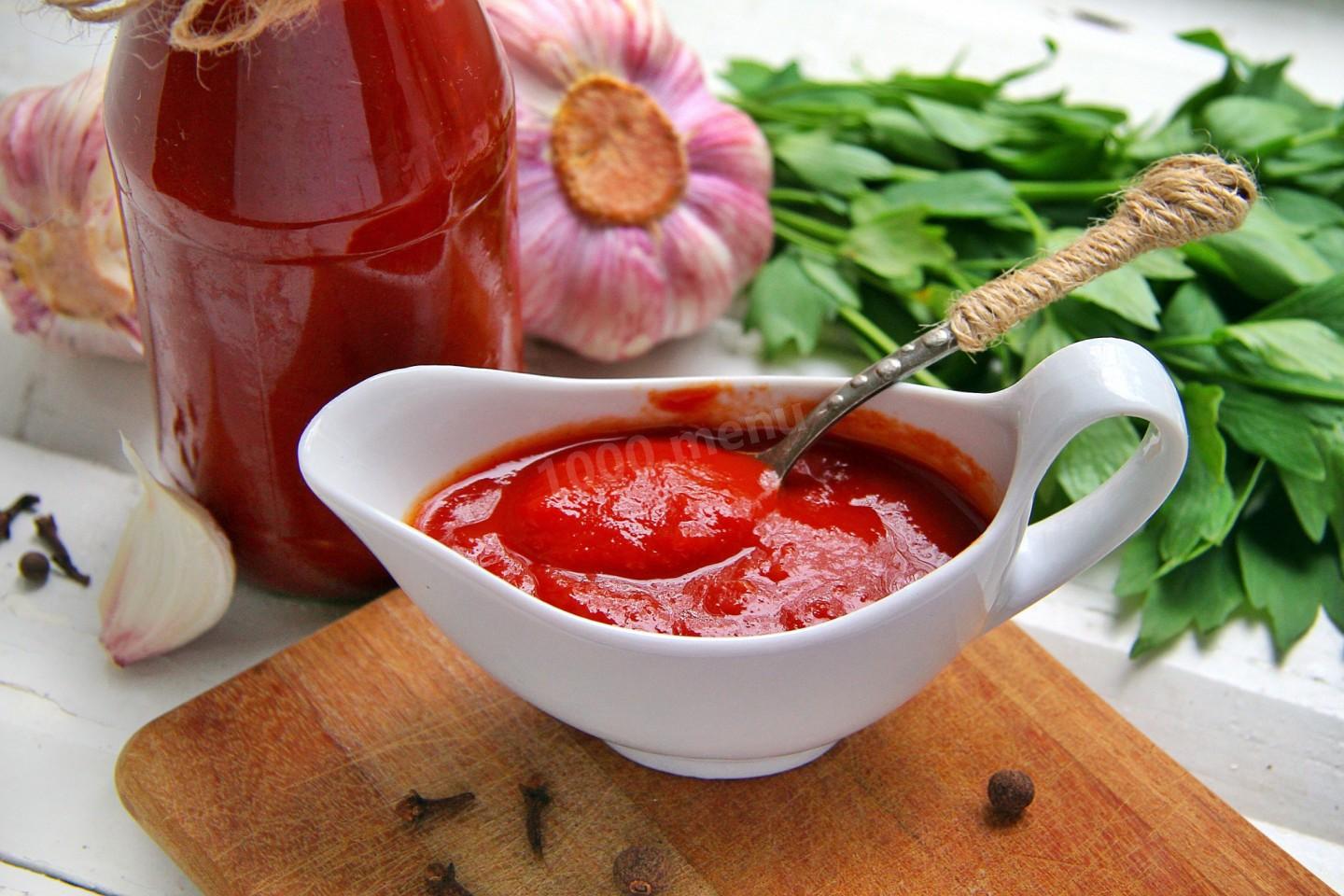 Шаги приготовления кетчупа: