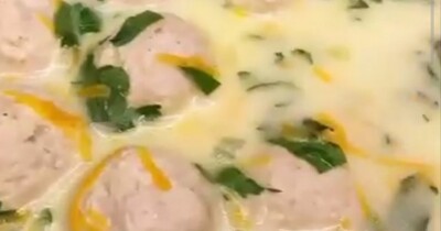 Суп с фрикадельками и фасолью