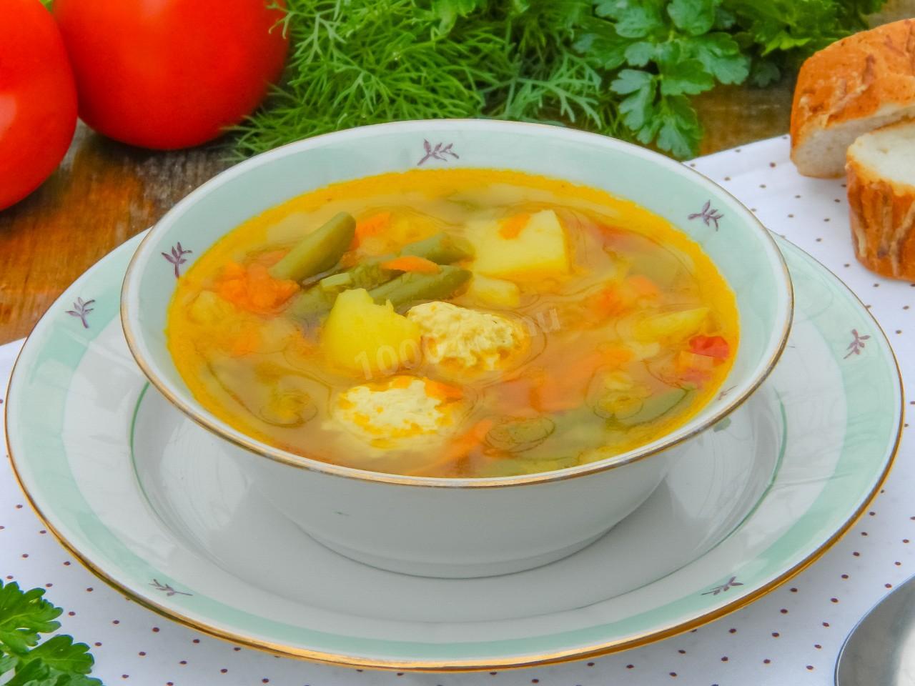 Овощной Суп С Фрикадельками Фото Рецепт