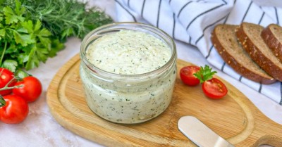 Паштет из сала с чесноком и укропом